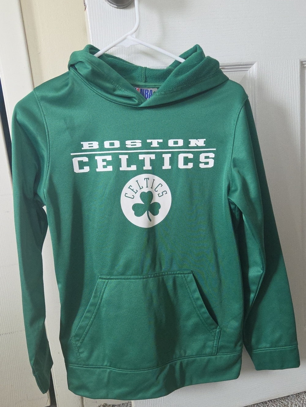 NBA Boston Celtics Green Kids Hoodie with White Logo